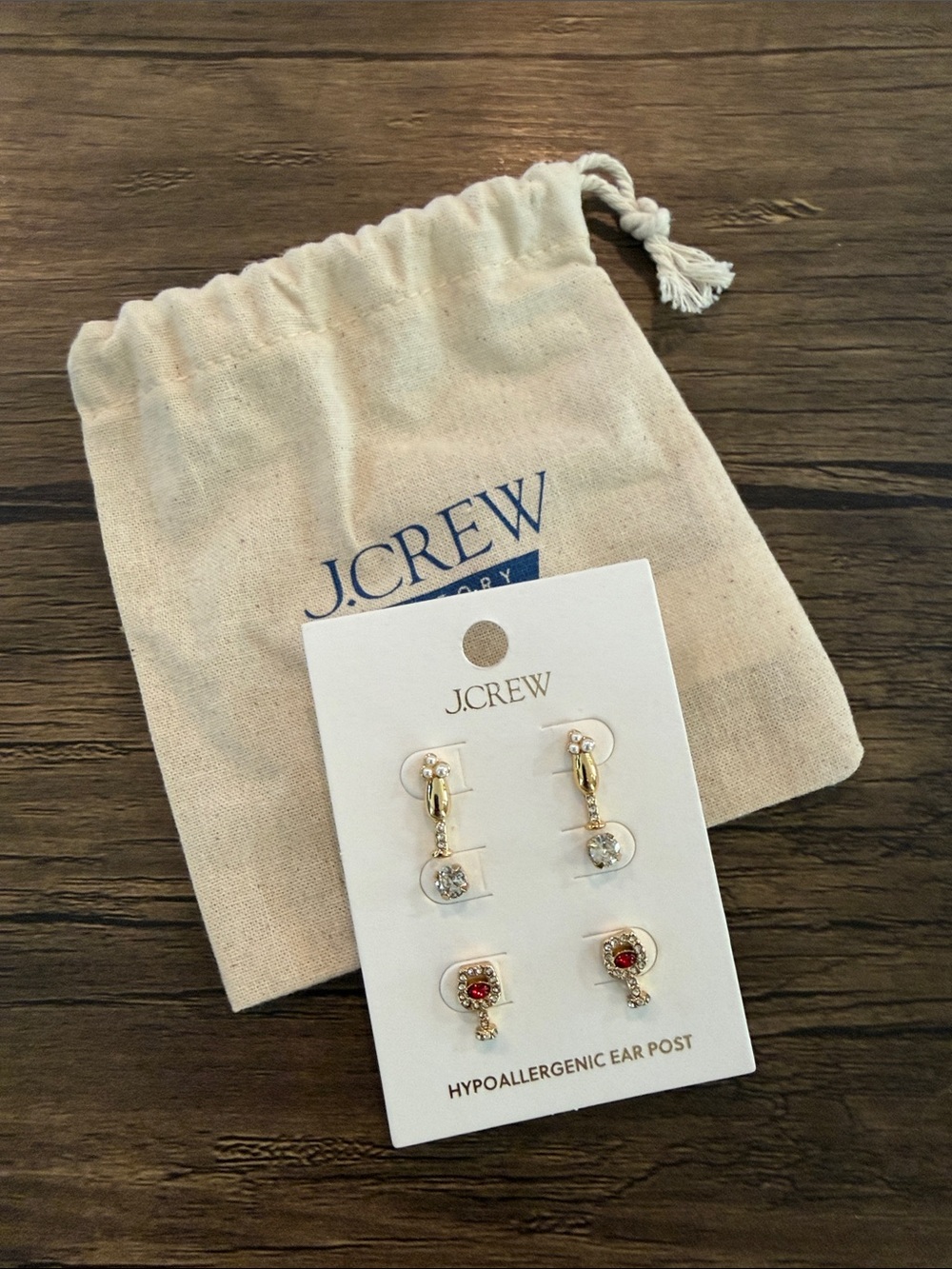 J. Crew Earring Set. Set of 3.